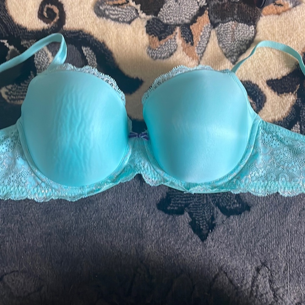 Blue Lace Bra
